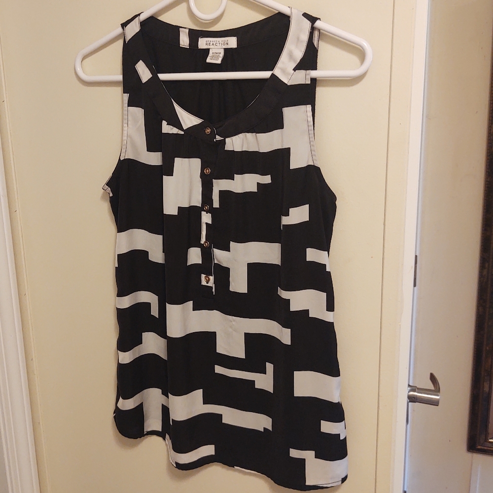 Kenneth Cole Black & White Top